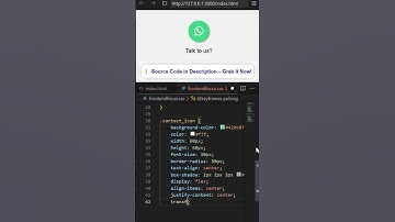 Vibrating WhatsApp Icon Animation with HTML & CSS #Shorts