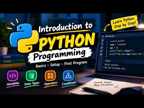 Python Programming for Beginners 🐍 | Introduction to Python & Basics