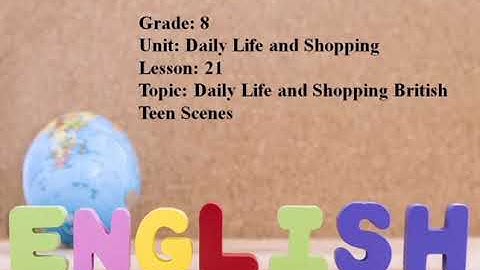 Excel 8. Module 2. British Teen Scenes