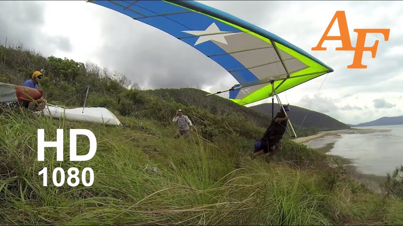 kayak flight Free Flying Hang-Gliding Video Tim, Mat Andy fly Big Conway Hang glider glide Andysfishing EP.134