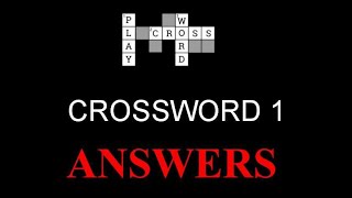 Famous CROSSWORD 1 - ANSWERS - Newspaper updates I Daily Crosswords I General Knowledge I Profile