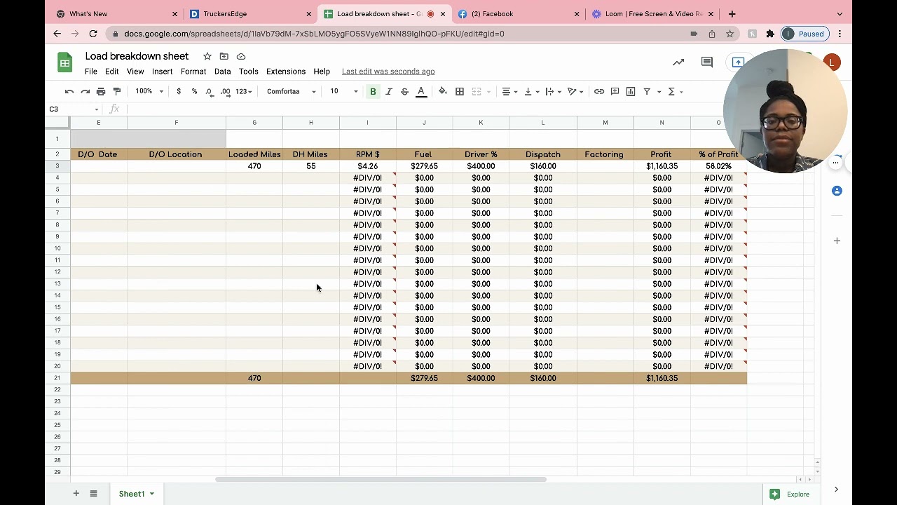 How I as a dispatcher, keep track of my carriers loads and PROFITS!