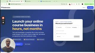 Create your Course Business Landing Page on Distinction in Minutes