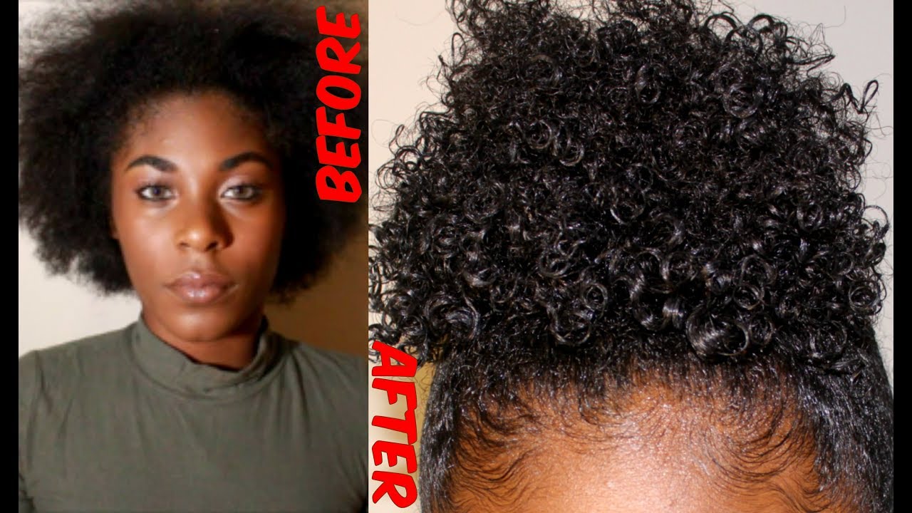 How To: MATTED 3c/4a Hair to NEAT High Puff on SHORT Hair + Define ...