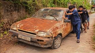 Full Restoration Of A 40 Years Old KIA PRIDE Engine From Start To Finish by Genius Mechanic