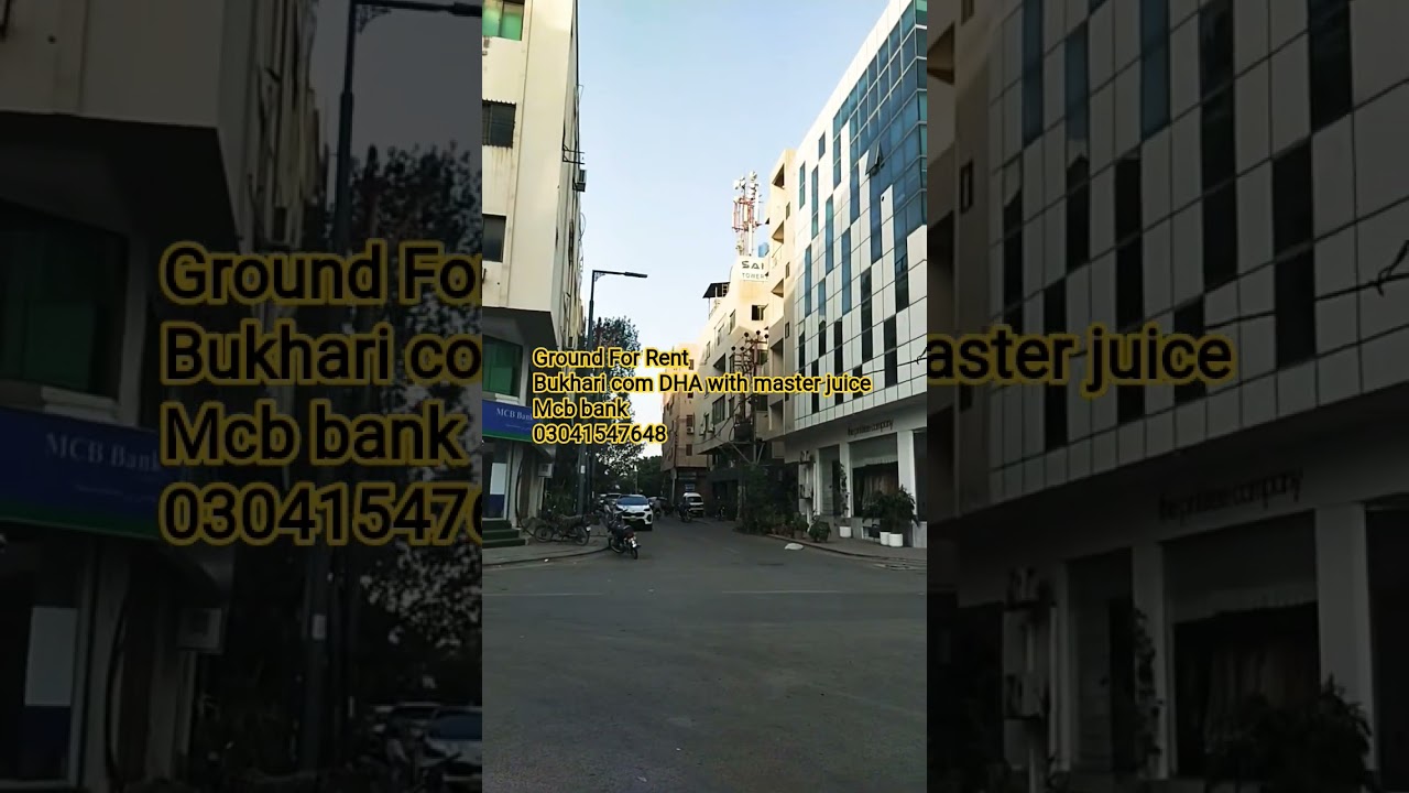 ground for rent DhA phase 6 Bukhari com old tennent mcb bank 