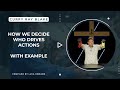 How we decide who drives actions, with example, Curry Blake