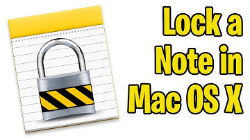 Lock a Note with Password on Mac OS X | Secure your Notes