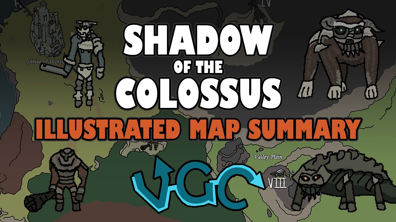 SHADOW OF THE COLOSSUS Illustrated Map Summary