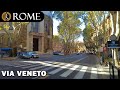 Rome guided tour   via vittorio veneto 4k ultra