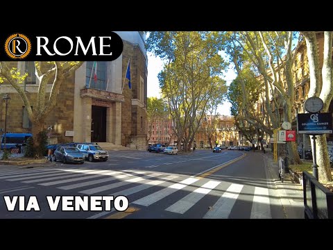 Rome guided tour  ➧ Via Vittorio Veneto [4K Ultra HD]