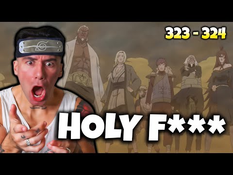 MADARA VS THE FIVE KAGE!! Naruto Shippuden Reaction: Ep. 323 - 324