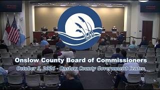 Details Onslow County Board of Commissioners' Regular Meeting Update