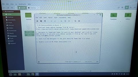 Linux - MS Teams Installation on Ubuntu Mint