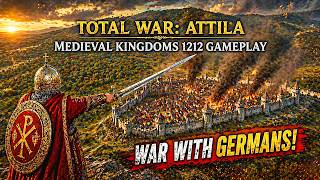 🎮 War with Germans! | Total War: Attila - Mod Medieval Kingdoms 1212 Gameplay #36 | No Commentary