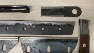 Laser Cladding Machine Test Samples - Machinery Blades, Harvesting blades