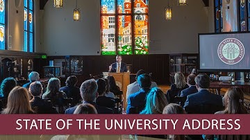 McCullough delivers first State of the University address