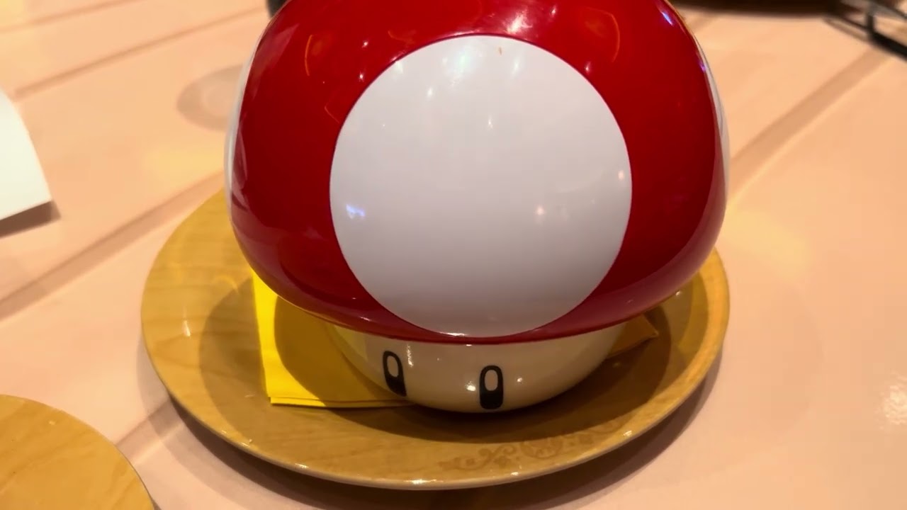 Super Mario Mushroom Soup at Super Nintendo World at Epic Universe Orlando Florida OH! 