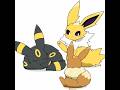 イーブイを楽しませてるサンダースとブラッキー　#pokemon #shorts