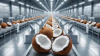 Inside a Modern Coconut Factory From Harvest to Oil & Milk