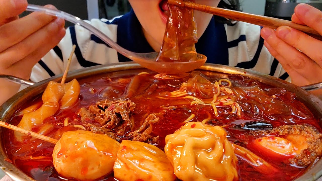 마라탕 5단계 먹방