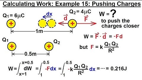 Calculus 2: Applications - Calculating Work (16 of 16) Calculating Work Ex. 15: Pushing Charges