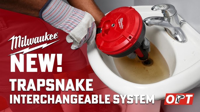 Milwaukee Trap Snake 6 ft. Toilet Auger Plumbing Drain Snake 49-16