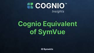 Cognio Platform - SymVue Equivalent with Cognio