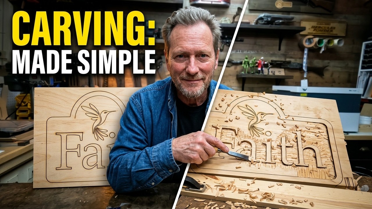 I Combined Hand Carving With A Laser?!
