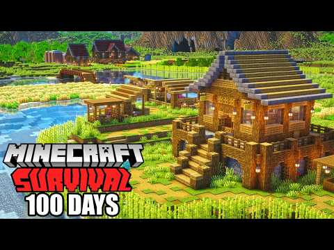 I Spent 100 Days Building the ULTIMATE Cozy Base in Minecraft thumbnail