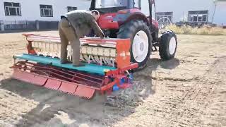 80hp 4wd farm tractor rotary tiller seeder setup bsm