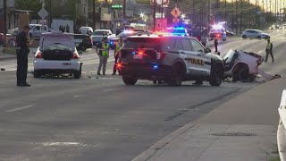 SAPD: 3 taken to hospital after major wreck possibly caused by racing