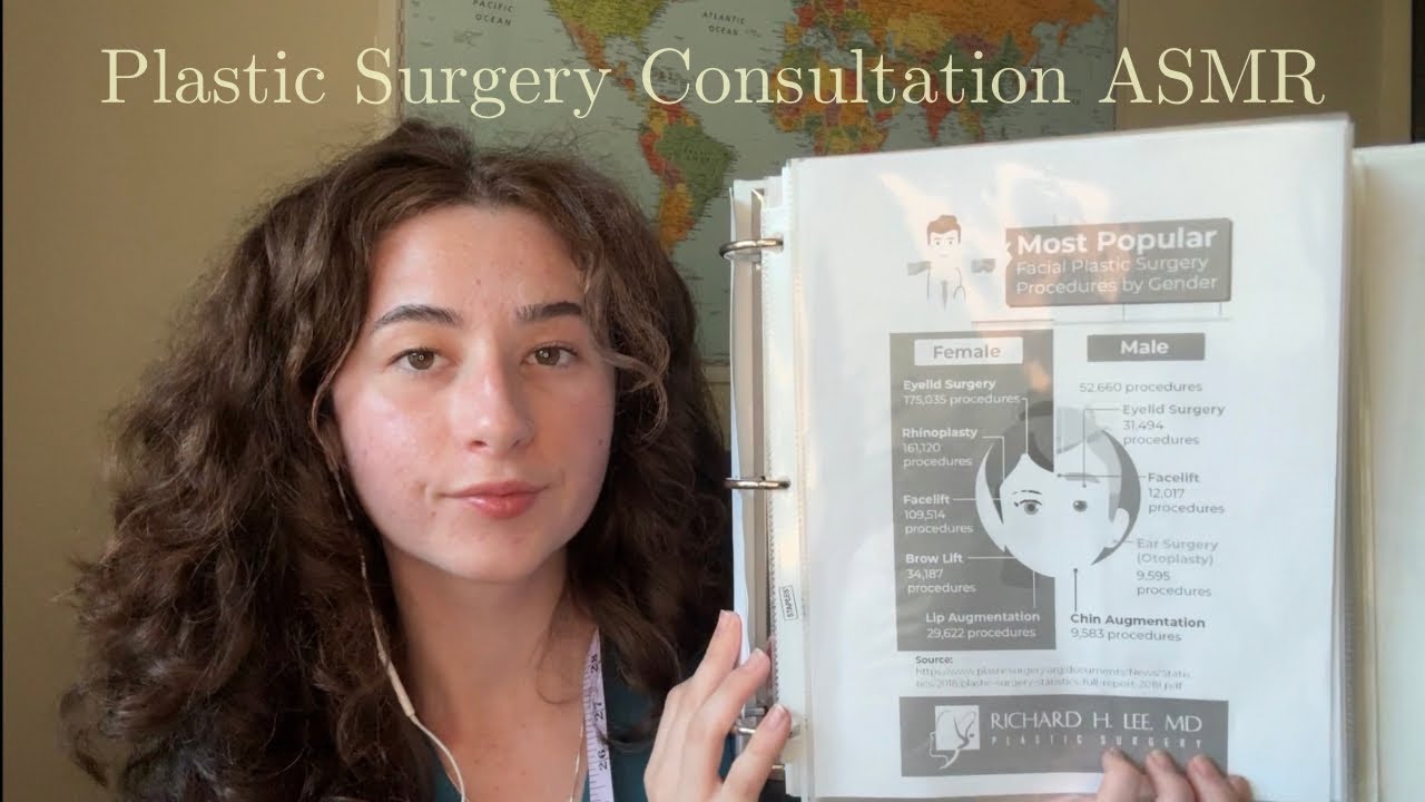 ASMR ~ plastic surgery consultation (medical asmr, soft-spoken, typing, writing, page flipping)
