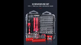 KINDLOV Magnetic Screwdriver Set 138 In 1 With Electrical Driver