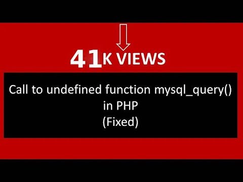 mysql_query คือ  2022 Update  Call to undefined function mysql_query() in PHP: (Fixed)