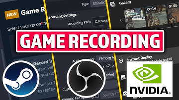 Steam Game Recording vs OBS Studio vs Nvidia ShadowPlay Comparison - Which one is better?