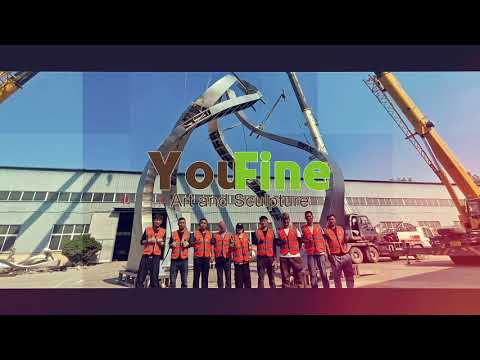 Factory video: How an oversized stainless steel abstract fountain is born