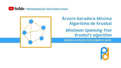 Árvore Geradora Mínima - Algoritmo de Kruskal / Minimum Spanning Tree - Kruskal