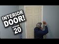 How to Install Interior Pre-Hung Door - DIY Bathroom Remodel - Episode 20