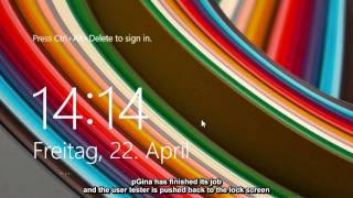 pGina 3min login delay causing problems in Win8
