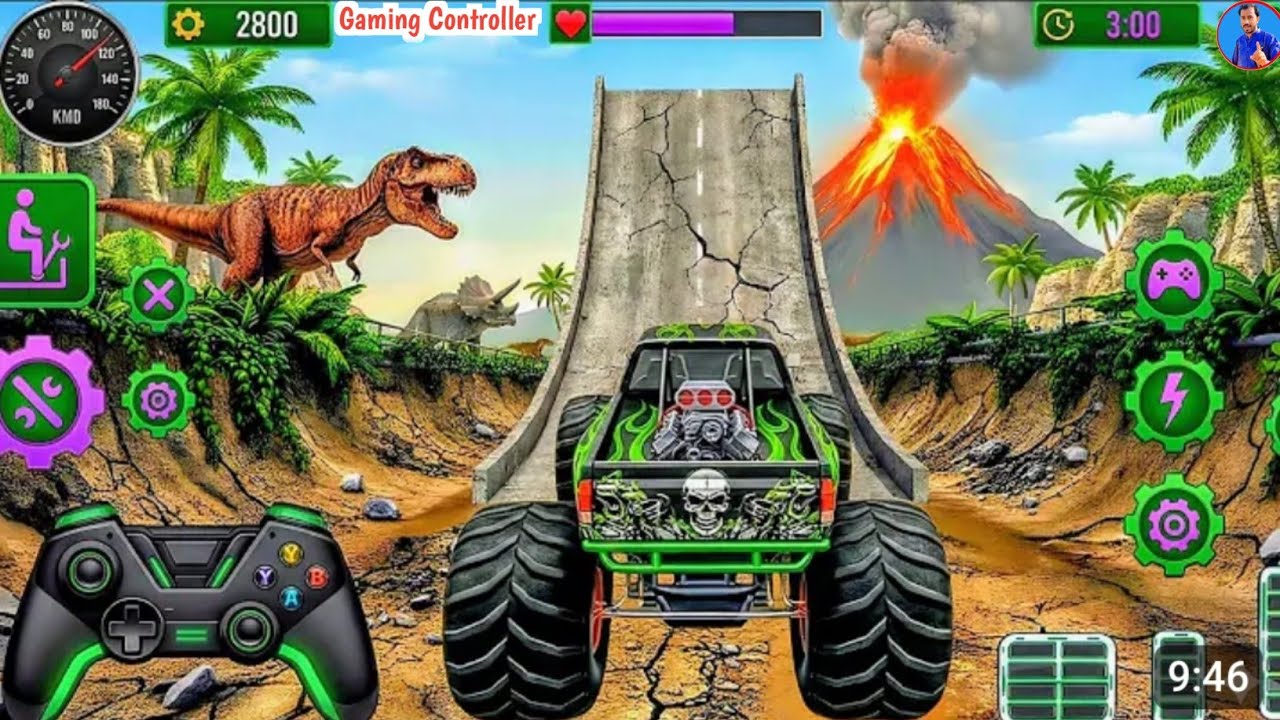 Ultimate monster truck stunt: Small to giant cars vs. Giant pit! 