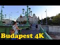 Budapest, Hungary. Walking Tour at sunset. [4K]