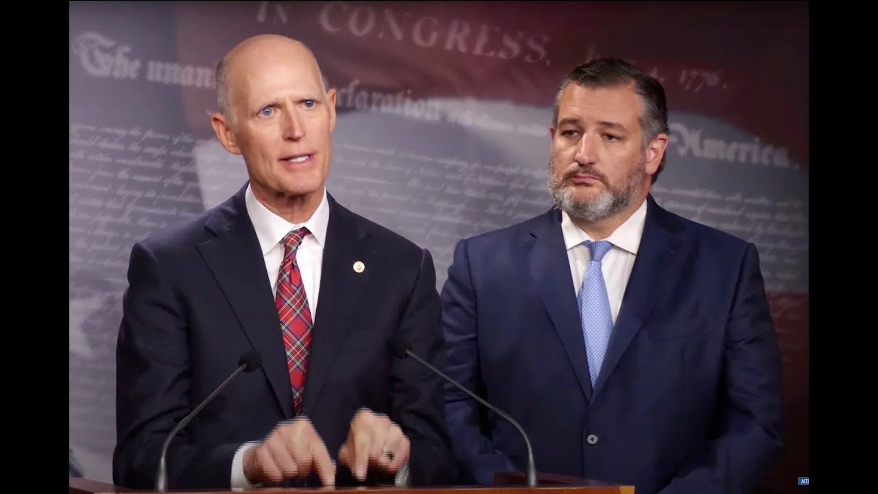 Sen. Rick Scott Leads a Press Conference with Senate Conservatives on ...