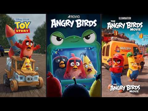 Angry Birds characters parody of Famous Animated Movie Posters #90