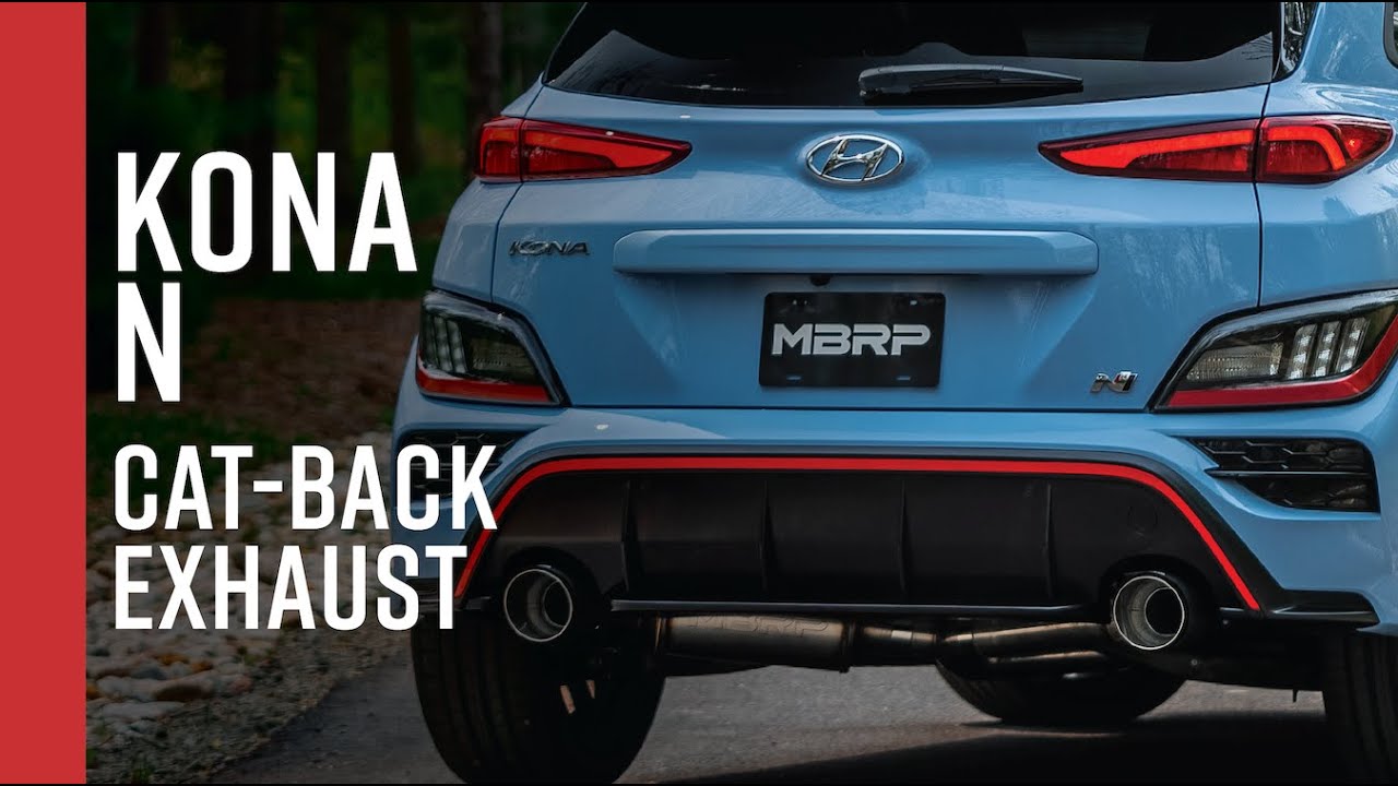 2022+ Hyundai Kona N // MBRP 3" Cat-Back, Dual Rear Exit Exhaust - YouTube