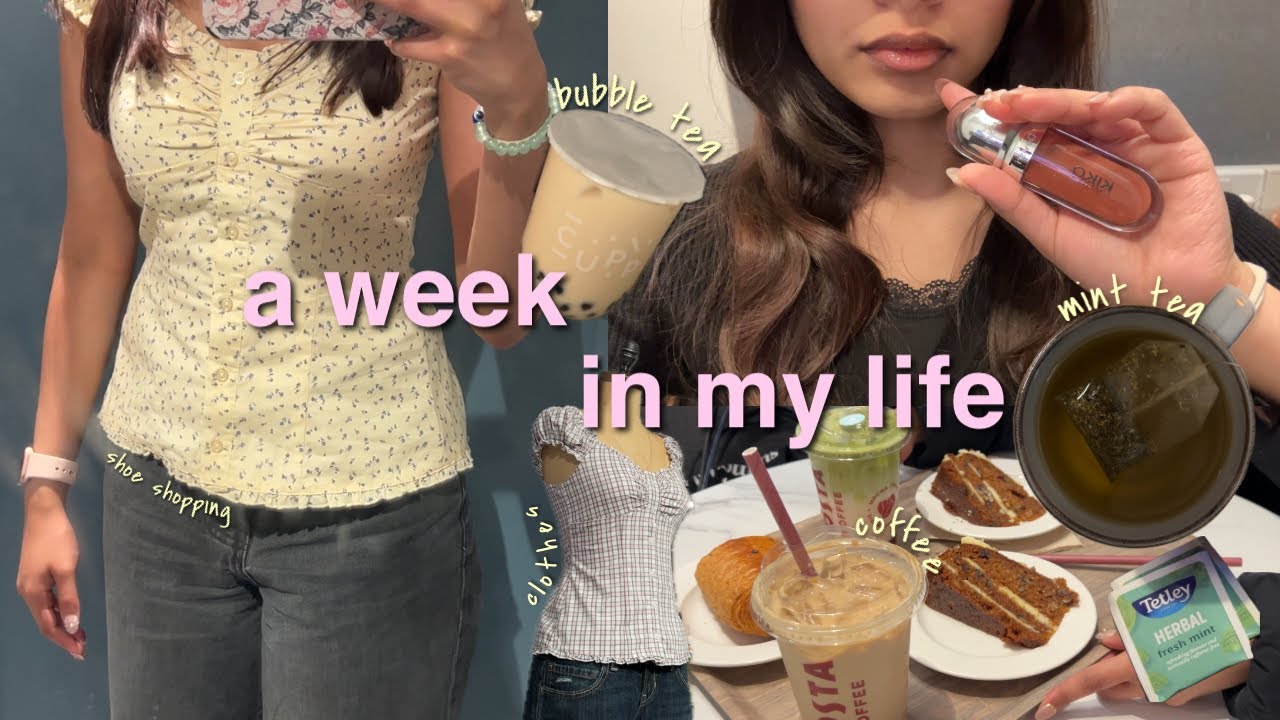 a busy week in my life🍁| cafés | shopping | ASMR vlog | cleaning