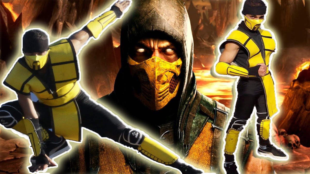 Make a Scorpion Costume (Mortal Kombat Ninja) : 8 Steps (with