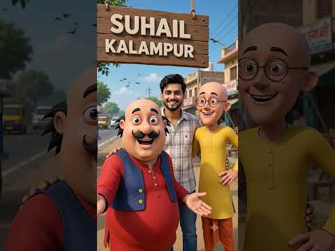 Motu Patlu vs Suhail #ai # #cartoon #facts #funny #cartoonvideo #shorts