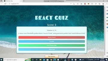 React Quiz App using TypeScript, Styled Components and Trivia API