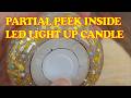 Partial Peek inside a LED Light Up Candle from TESCO